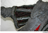  Photos Medieval Woman in grey dress 1 Decorated cloth arm grey dress historical Clothing 0001.jpg
